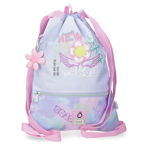 Sac à dos pour enfants Enso New Vibes avec trolley amovible et cartable bleu à roulettes