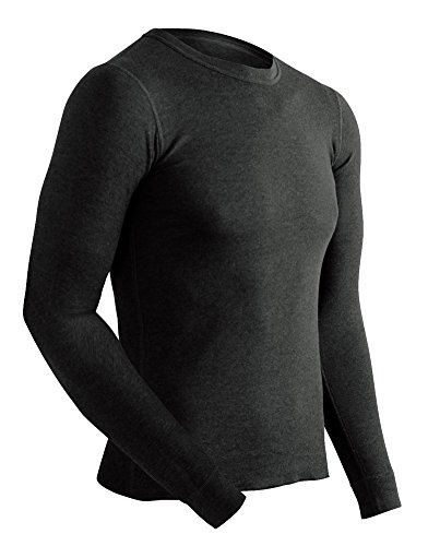 ColdPruf - Mens Performance Base Layer Performance Crew Top, Black 29927-Medium