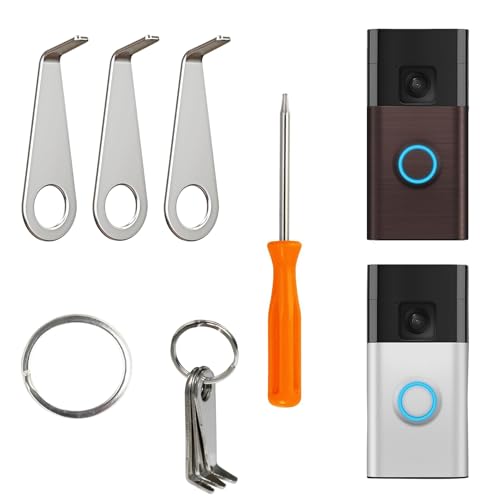 ﻿Video Doorbell Key Replacement Tool with Screwdriver Compatible with R ing Battery Doorbell (2024),Doorbell Camera Opening Tool,Secure Removal key Tool Set ﻿ ﻿