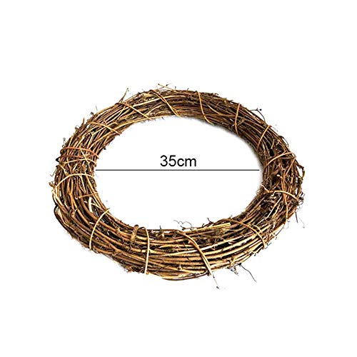 Dream-cool DIY Crafts Natural Grapevine Wreaths, 1 PCS Grapevine Twig Garland, 15.7 Inch Natural Twig Grapevine para Vacaciones y decoración del hogar para Vacaciones y decoración Choice