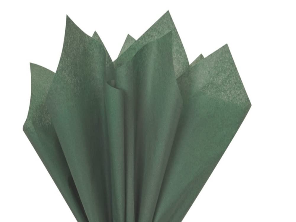 MustBeBonkers Tissue Wrapping Paper - 18GSM Colour Fast Acid Free - 35 x 45cm (Green (Bottle), 200)