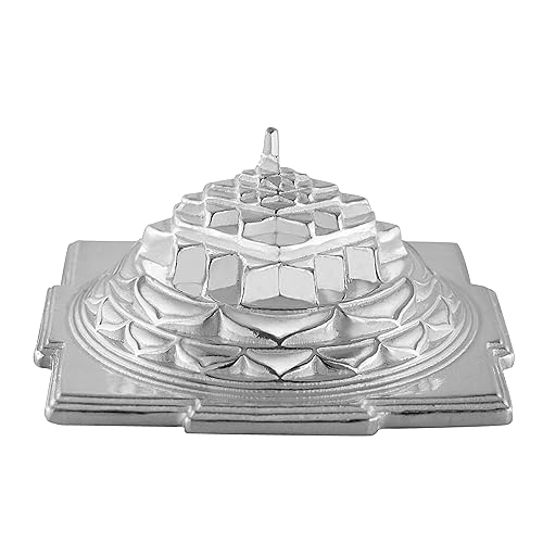 Silver 925 Meru Shree/Sri Yantra Mahalaxmi Lakshmi/Laxmi Yantra f...