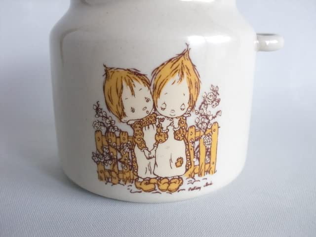 陶器製少女像 スプーン付き