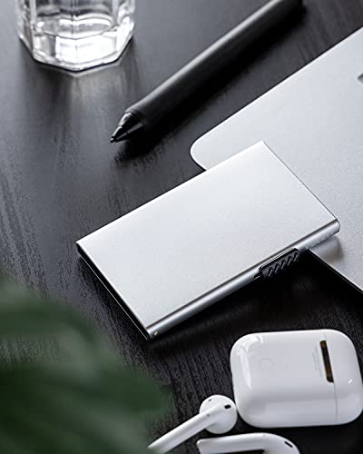 Image of VULKIT Minimalist Credit Card Holder Pop Up Cards RFID Protection Slim Metal Wallet