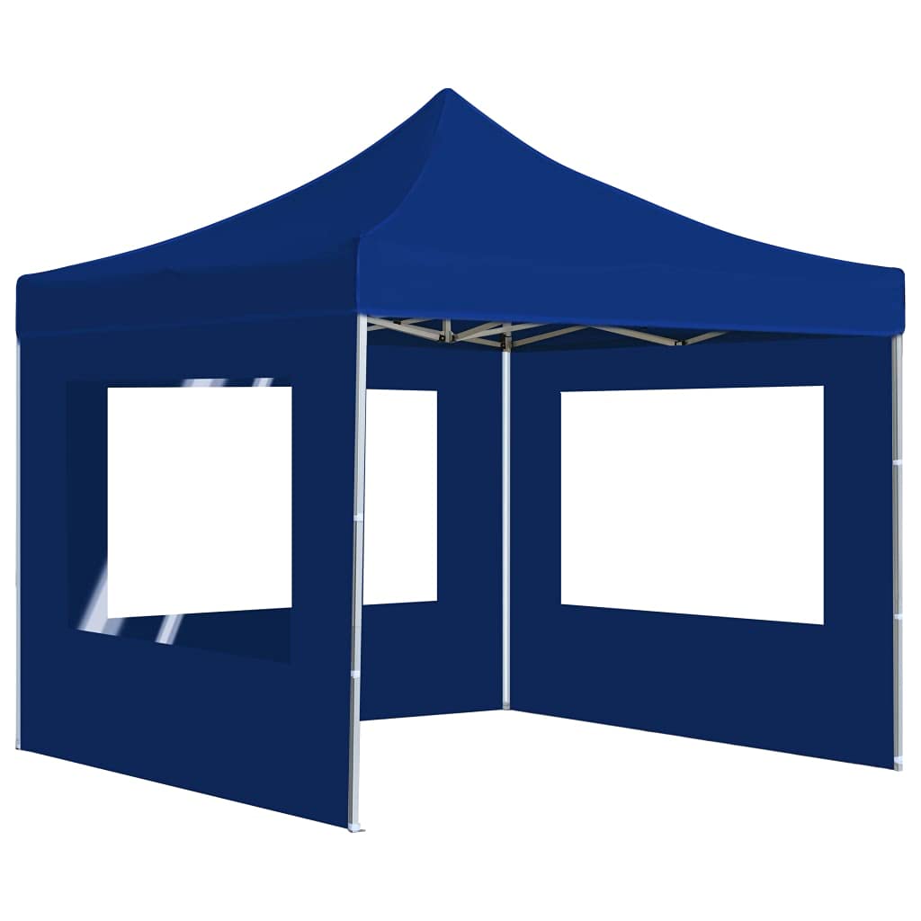 Partyzelt Oxford-Gewebe faltbar mit Wänden 2x2m, Aluminiumrahmen rostbeständig, PVC-Fenster, Sonnenschutz für Outdoor-Events wie Grillen und Familienfeiern, inklusive