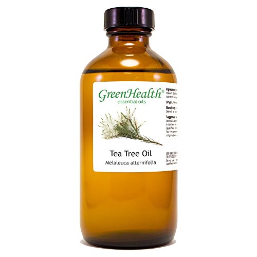 Tea Tree Essential Oil - 8 fl oz Glass Bottle - 100% Pure - GreenHealth