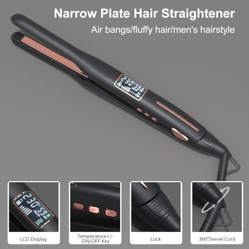 Plancha de cabello para hombres pelo corto 10mm miniatura 4