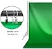 LimoStudio 6 x 9 ft. (W x H) Green True Chromakey Color Backdrop Screen, Clean & Sharp Edge Chroma Key Effect, High Density > 200GSM, A+ Grade Fabric Material, 5 Ring Screen Holder Clips, AGG1338