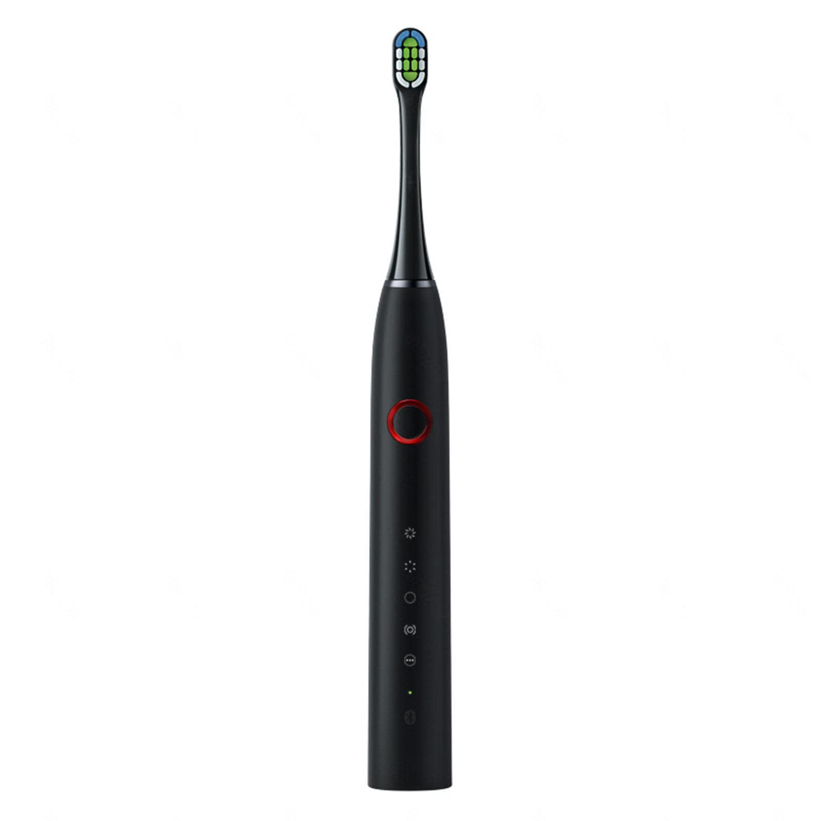 Spazzolino Elettrico, IPX7 Impermeabile, Smart Sonic Electric 2 Testina sostituibile in bambù per spazzolino ， Spazzolino Elettrico Ricaricabile a 4 modalità,A