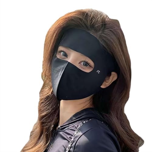 フルフェイスマスク 日焼け止め マスク レディース 夏 UVカット 防風 通気 覆面 目出しマスク 洗える顔 日焼け対策 紫外線防止 出勤 自転車 お出かけ安心 夏用