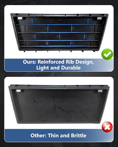 Image of Center Console Hidden Storage Cover for Toyota Tacoma 2016-2023 Accessories | Premium ABS Plastic Anti-Dust Center Console Privacy Cover Protector for Wireless Charging & Non Charging Model