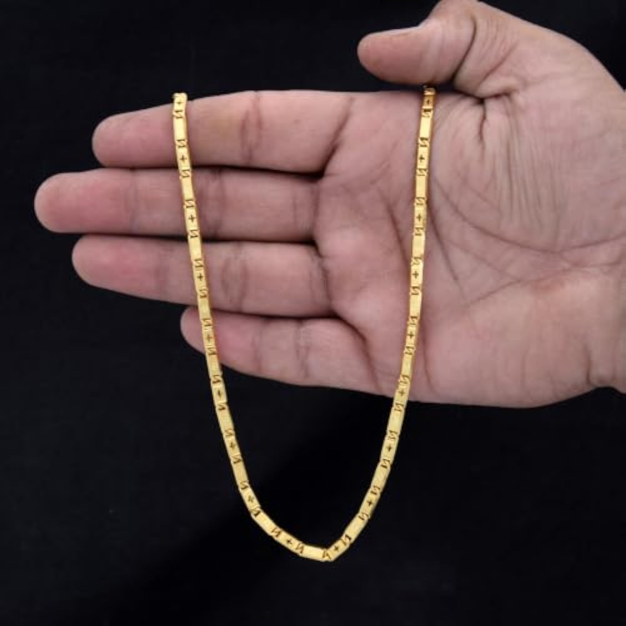 Gold Plated Brass Metal Nawabi Chain Necklace
