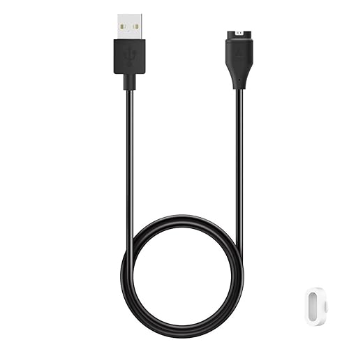 Cargador para Garmin Instinct, Instinct 3 2 2S 2X, cable de carga de repuesto, cable USB con tapón antipolvo blanco para Garmin Smart Watch (1)
