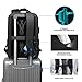 FENRUIEN Anti Theft Laptop Backpack for Men, Expandable Water Resistant Hardshell Backpack with USB Port, Black Business Travel Computer Bag 15.6 Inch