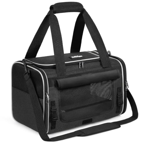 Image of rabbitgoo Cat Carrier Soft with Rollable Flap, Travel Safe for Car Airline