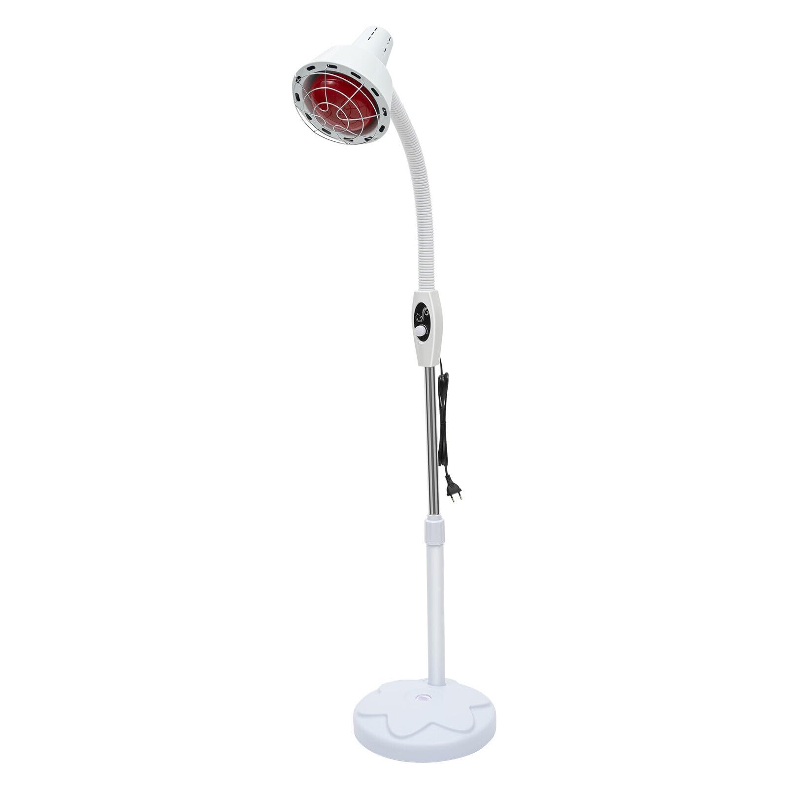 Lampe Infrarouge Thérapeutique 275W - Double Tête - Télécommande - Roulettes - 0-115°C