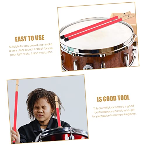 Set de 19 piezas de cepillos y baquetas para batería UPKOCH, mallets de percusión para música jazz y rock, baquetas antideslizantes miniatura 3