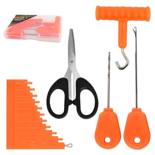 Set Pratico e Conveniente: Questo set di attrezzi per il montaggio delle esche è estremamente conveniente e facile da trasportare, permettendoti di portarlo sempre con te durante le tue sessioni di pesca. Essendo compatto e completo, è l'ideale per ogni tipo di pescatore, sia principiante che esperto, che desidera semplificare il processo di preparazione delle esche.