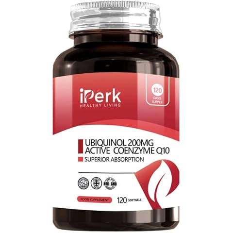 Ubiquinol 200mg 120 Softgel Active Coenzyme Q10 Superior Absorption - 120 Days Supply Made in The UK Cover