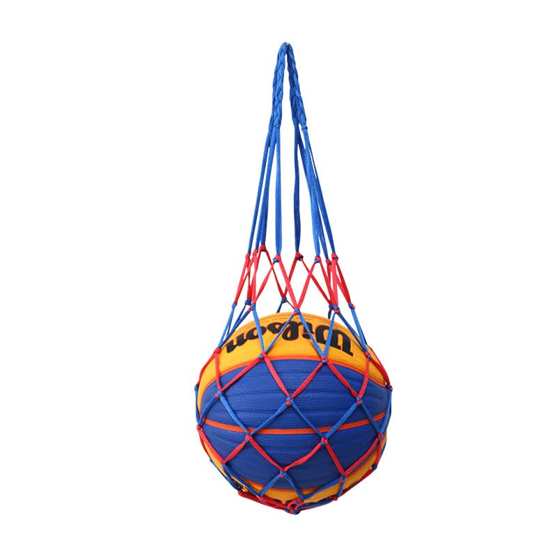 1 pacote com uma única bolsa de rede, bola de futebol de basquete, bolsa de rede para transporte de basquete, vôlei, futebol