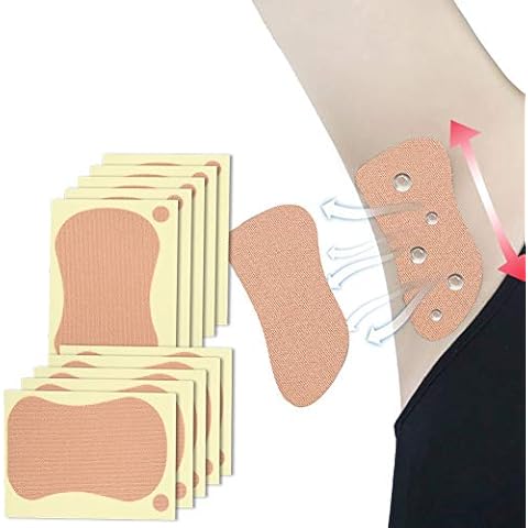 Deodorant Armpit Patch,Underarm Sweat Pad Unisex Sweat Absorbing Underarm Pad for Men and Women 10pcs 9 x 6.5cm Cover