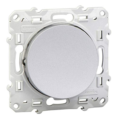 Schneider Electric S530206 Poussoir simple Odace 230 V Alu