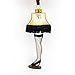 Hallmark A Christmas Story Leg Lamp Blown Glass Christmas Ornament