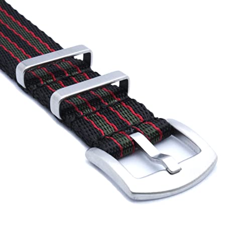 Image of WAMD Seat Belt NATO Watch Straps /Bands - 18mm,20mm,22mm and 24mm Nylon Watch Straps for Watches - Multicolour Options