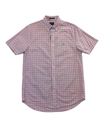 GANT The Broadcloth Gingham Regular Casual Shirt in Preppy Pink Check - M