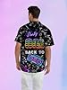 YZMI 80s Outfit for Men Back to 80s Button Up Shir... #3
