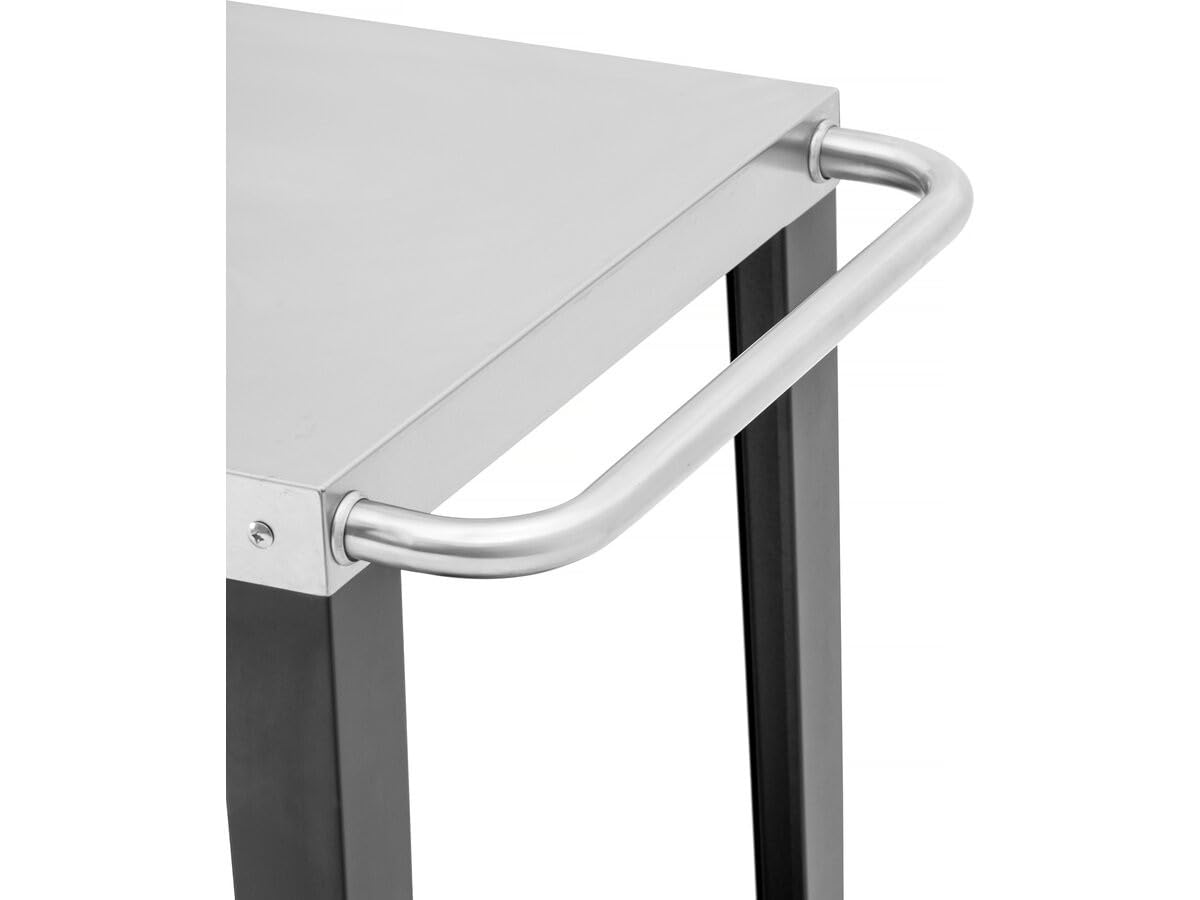 Carro de Servicio para Barbacoa Gelia 117 x 59 cm - Acero Inoxidable - Negro