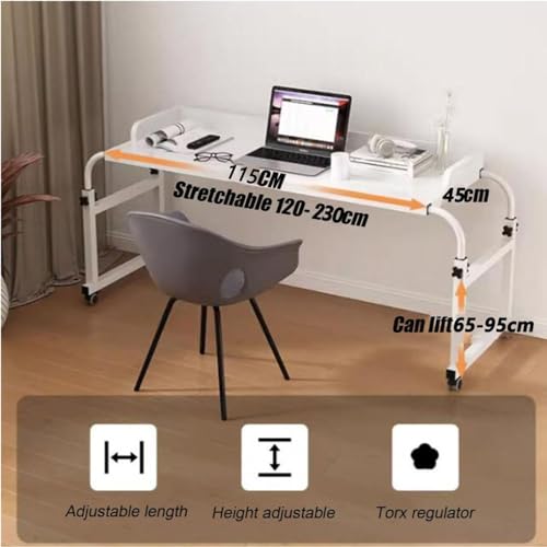 Table de lit réglable à roulettes pour soulager le dos durant le travail sur ordinateur - 2