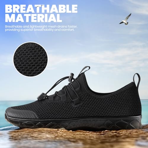 Image of SEEKWAY Mens Womens Water Shoes Quick Dry Aqua Shoes Barefoot for Beach Surf Hiking Pool Water Sports