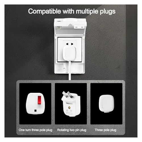 Protector de enchufes para exterior tipo 86 a prueba de salpicaduras para patios 6