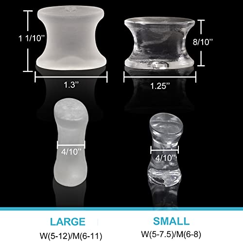 Povihome 10 Pack Gel Bunion Corrector And Toe Spacers Separators And Straightener Orthotics (4/10''Thick) For Sports Activities, For Men And Women Overlapping Toes, Bunion Pain Relief - Small Size #TOP1