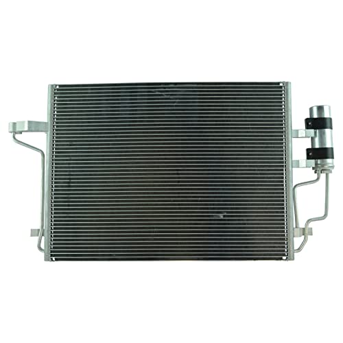 Image of TRQ A /C Condenser and Receiver Drier Assembly Compatible with 2013-2016 Ford Escape L4 2.0L Turbo