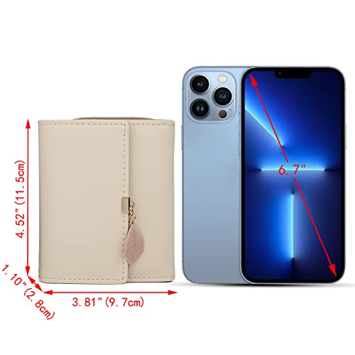 Uto Small Wallet For Women Girls Wallet Leather Vegan Leaf Pendant Card Holder Organizer Zipper Coin Purse #TOP5