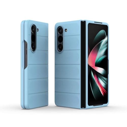 Image of Connexa Silicon UltraGuard Pro Back Cover for Galaxy Fold 6 - Shockproof, Anti-Slip Grip, Drop-Resistant, and Enhanced Corner Protection (Smart Phone NOT Included) (Sky Blue)