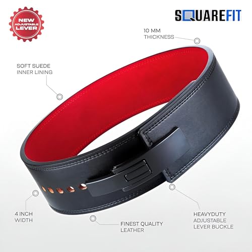 Image of Weight Lifting Lever Belt -Power Lifting Belt for Men & Women for Lower Back Support, Multipurpose Gym Workouts Deadlifts Squats Powerlifting - 4 Inch Wide (Small(26-34 Inch))