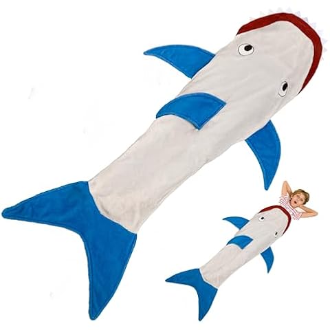 Kanguru Kids Shark Fleece Blanket for Christmas Cover