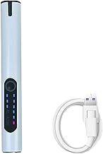 BaoFufc Bolígrafo de grabado eléctrico inalámbrico de 3,7 V, recargable, grabador de múltiples velocidades, USB C, herramienta giratoria de carga, color azul
