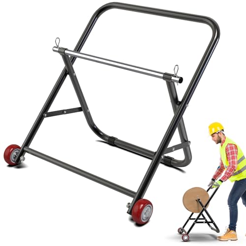 Cable Caddy for Spools with Wheels and 100lb Capacity