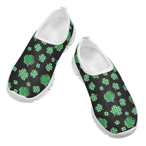 Boys Slip On Shoes Little Kids Tennis Shoes St. Patrick's Day Shoes3