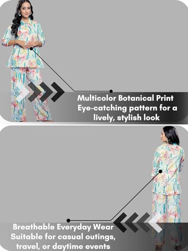 Image of GRECIILOOKS Co Ord Set For Women Stylish Floral Print | Kurta Sets For Womens | Anarkali Suit For Woman | Short Kurti For Womans | Pakistani Suits For Women's Kurta Set's