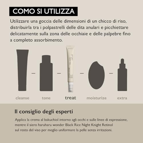 Haruharu Wonder Black Rice Bakuchiol Eye Cream 20Ml (Confezione Da 2) | Cura Delle Rughe, Alternativa Al Retinolo Naturale | Cruelty Free - 9