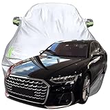 ▲【FACILE À INSTALLER ET À TRANSPORTER】: Facile à utiliser, aucun outil requis pour l'installation. La housse de voiture est très douce, se plie facilement et est livrée avec un sac de rangement. Il suffit de la placer dans un coin de la voiture lorsqu'elle n'est pas utilisée; elle ne prendra pas trop de place.