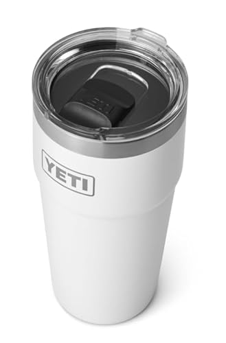 Thumbnail - YETI Rambler Stapelbarer Becher Mit MagSlider Deckel, White, 20 oz (591 ml)