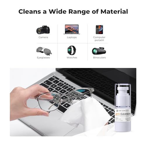 K&F CONCEPT 15ml Screen Cleaning Spray Cleaning Solution -Alkoholfreies Bildschirmreinigungsfluid für Monitor//iPad/Laptop/Tablet/Computer