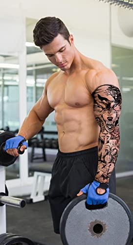 Image of Aresvns 12 Sheets Full Arm Temporary Tattoo Sleeves for Men Women Adults