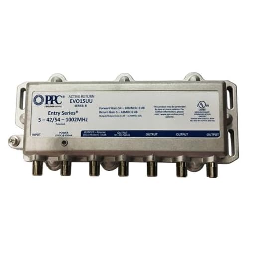 C.P. Company PPC Belden 5-Port Cable Amplifier EVO1-5-U/U with Power Adapter